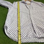 Frank & Eileen  Shirt Blouse Blue Pineapples Resort Lightweight Cotton‎ Size MED Photo 6