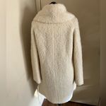 Vince  $825 Fuzzy Knit Boucle Car Coat in Winter White Sz M Photo 5