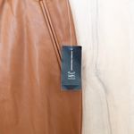 INC Brown Cinnamon Spice Faux Vegan Leather Pull Photo 4