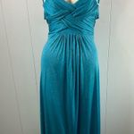 Windsor Long Sparkly Light Blue Maxi Dress Size 1/2 Photo 0