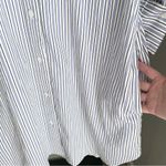 Madewell NWT Y-Neck Relaxed Striped Shirt Dress Photo 4