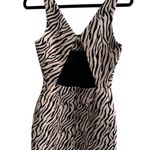 Bec & Bridge Women's Size 4 Black White Zebra Cecile Mini Dress Photo 3