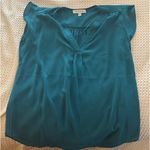 CHAUS NEW YORK Teal blouse Photo 0