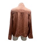 C&C California Women's Pink Chambray Button-Up Top XL Long Sleeve Collared Photo 2