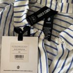 Agnes & Dora NWT  Button Down Cuff Sleeve Blouse | Blue Stripe | XS Photo 5