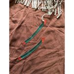 John Moon Shirt Women Medium Brown Texas‎ Western Floral Fringed Cowgirl Rodeo Photo 5