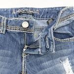 Almost Famous  Low Rise Jeans Size 5 Distressed Embellished‎ Bootcut Y2K Bling Photo 9