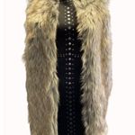 Rachel Zoe Women's Faux Fur Vest Brown/Gray Size M SKU 5746 Photo 1