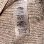 Sioni Womens Ribbed Knit Elastic Waistband Wide Leg Pants Beige Size Medium NWT Tan Photo 6