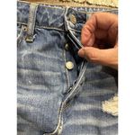 American Eagle Festival Mini Skirt Button Fly Distressed Denim Women's Size 6 Photo 11