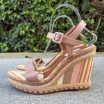 Valentino Garavani Native Couture 1975 espadrille wedge sandals size IT 40 US 10 Photo 3