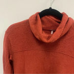 Free People Drape Drape Turtleneck Sweater burnt orange size small Photo 3
