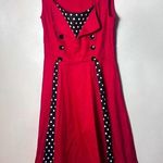 Dress 50's Style Womens Small Rockabilly Retro Red Sailor Pin Up Polka D… Photo 0