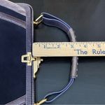 via spiga  Violet “Olivia” Purple Suede Snakeskin Leather Trim Clutch Handbag Photo 7