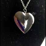 Silver Gunmetal I Love You Heart Locket Necklace Photo 4