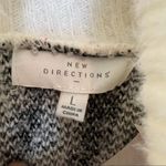 New Directions sweater women's L leopard animal print turtleneck black white NEW Size L Photo 7