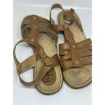 Born BOC Mattie Slingback Flat Leather Sandal Women's 10 Boho Summer Style Brown Photo 5