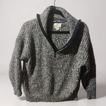 OFFLINE by Aerie Speckled Multicolor Quarter Zip Chunky Knit Sweater M M Gray Size M Photo 0