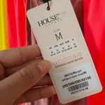 House Of CB NWT Margot Sheer Striped Multicolor Vibrant Pants Medium Photo 84