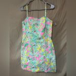Lilly Pulitzer  Jesse Pop Up In The Beginning Ruffle Dress Short Romper Photo 4