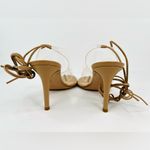 Gianvito Rossi Plexi PVC Leather Thong Heel Wraparound Sandals Size EU 36.5 Photo 4