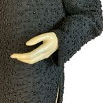 Papell Boutique  BLACK SILK BEADED EVENING TUNIC (XL) Photo 6