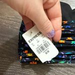 EXPRESS Women’s Medium Black Confetti Swim Top New Photo 3