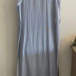 Show Me Your Mumu NWOT Blue & White Vertical Striped Resort Style Maxi Dress Photo 3