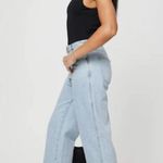 Princess Polly Arlington High Rise Straight Leg Light Wash Denim Jeans 14 Photo 4