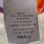 EcoPeace colorful, patterned and ruffled bikini top / S / Excellent condition Pink Photo 9