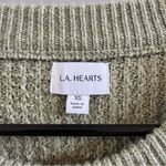 LA Hearts  Green Crewneck Sweater Photo 2