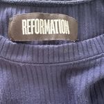 Reformation  Women’s Benji Dress Navy Blue Size XS Photo 7