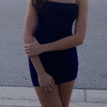 Windsor Navy Blue  Dress Mini Homecoming Photo 0