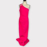 Chiara Boni  La Petite Robe Sabrina One-Shoulder Gown Women's 12 Pink Maxi NWOT Photo 4