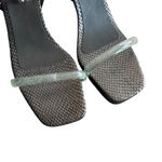 Free People  High Heel Sandals Square Toe Jelly Ankle Straps Size 40 Women's 9.5 Photo 11