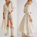 Jen's Pirate Booty Jen’s Pirate Booty Ashbury Swirl Maiden Robe Eyelet Apricot Dress Kimono Duster Photo 7