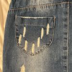 Hayden  Los Angeles Paper Bag Distressed Denim Skirt Size Large Trendy Photo 2