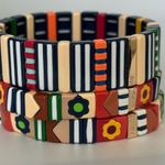 NWOT Roxanne Assoulin patch work bracelets Blue Photo 5