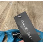 Candalite  Petite Blue Floral Midi Halter Dress New XL Photo 2