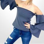 Susana Monaco Off The Shoulder Ruffle Sleeve Top New With Tags Photo 3