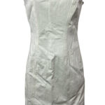 J.Crew White Square Neck Sleeveless Slit Zipper Mini Tank A Photo 0