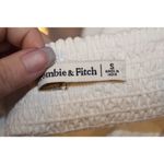 Abercrombie & Fitch Women's White V-Neck Short Sleeve Crop Top Blouse Size Small Photo 2