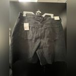 Forever 21 NWT  Premium Plus Frayed Distressed Black Jean Bermuda Shorts Size 18 Photo 5