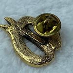 God Bless America Tie Tack Jewelry Pin Brooch Marked Camco Gold Color Metal Photo 3