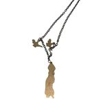 Disney Vintage 90s  Princess Charm Necklace Jasmine Aladdin Photo 4