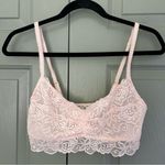 Anthropologie  Blush Pink Lace Bralette Photo 0