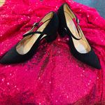 Unisa Black Suede Women's High Heel Shoes With Strap Photo 2