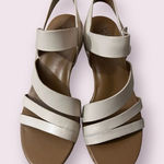 Naturalizer  Cream Cork Wedge Sandals Sz 7 Photo 0