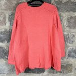ZARA  Knit Sweater Woman's Small‎ Orange Oversized Winter Reversed Seams Photo 4
