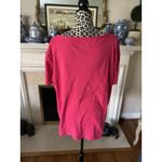 Talbots Lattice Trim Women’s T-Shirt Pink Size 2X 100% Cotton Short Sleeve Photo 1